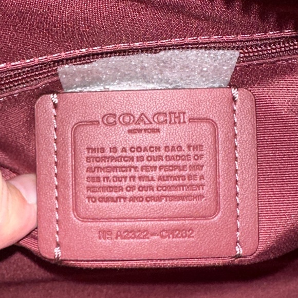 COACH Rowan Satchel Crossgrain Leather - Petunia - Picture 9 of 9